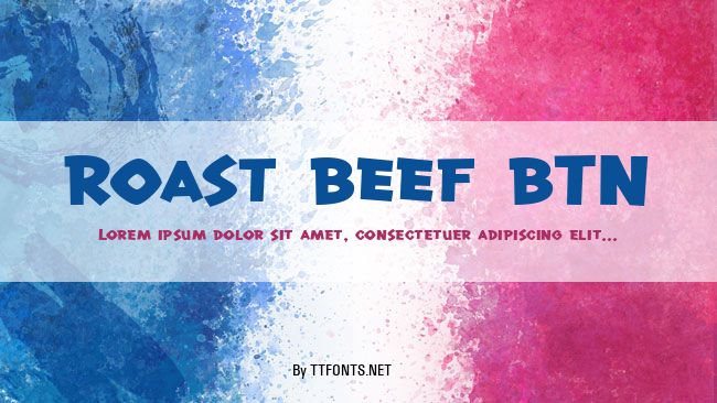 Roast Beef BTN example